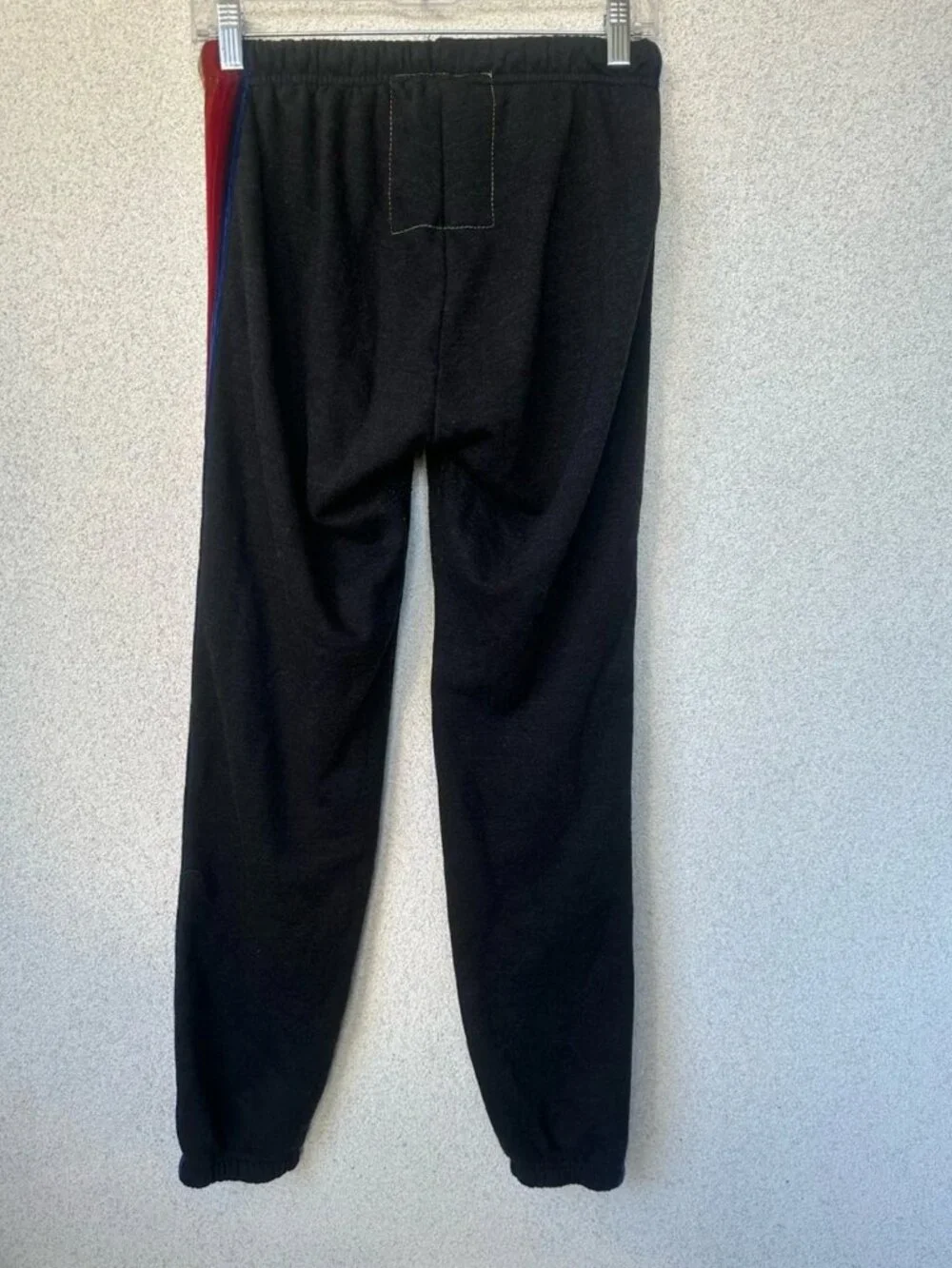 Aviator Nation Charcoal Velvet Rainbow Stripe Jogger Sweatpants, Size M, USA - Picture 4 of 6